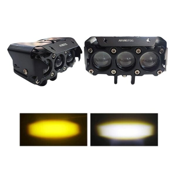 LUZ LED DUAL COLOR RECT.3 FOCOS V18