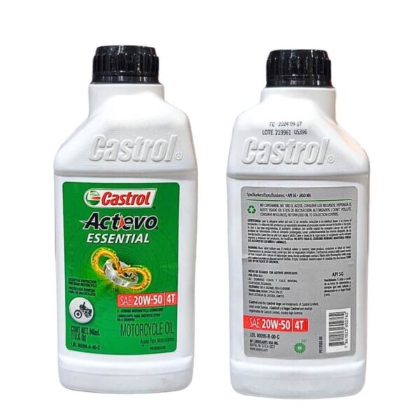 ACEITE 4T 20W50 ACTEVO CASTROL